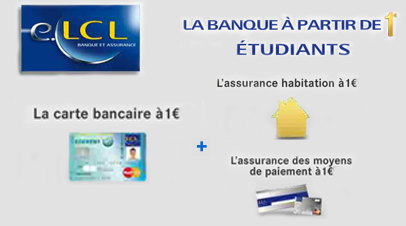 e.LCL : La Banque à partir de 1 euro pour les étudiants