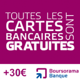 BOURSORAMA BANQUE : La carte bancaire gratuite VISA Premier et une prime de 30 euros