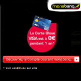 MONABANQ : La carte bleue VISA gratuite pendant 1 an + économie en moyenne de 60% sur frais bancaires