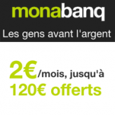 1 compte + 1 carte + 40 services pour 2€ par mois et jusqu’à 120€ offerts !