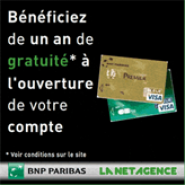LA NET AGENCE : Des avantages dont la carte VISA PREMIER gratuite pendant 1 an