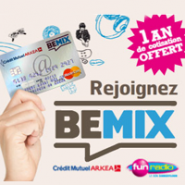CREDIT MUTUEL : Pack Bemix pour les – de 25 ans avec la carte bancaire gratuite FUN !