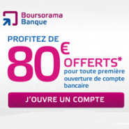 Votre Visa Premier gratuite et 80€ offerts chez Boursorama Banque